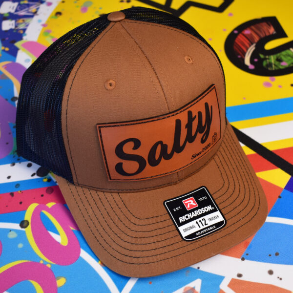 Leather Salty Patch Trucker